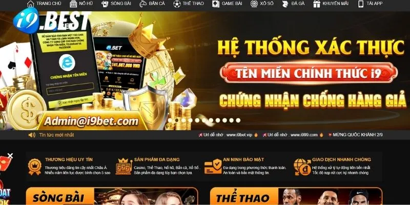 Chơi game đánh bài tiền thật I9bet rút thưởng cực nhanh